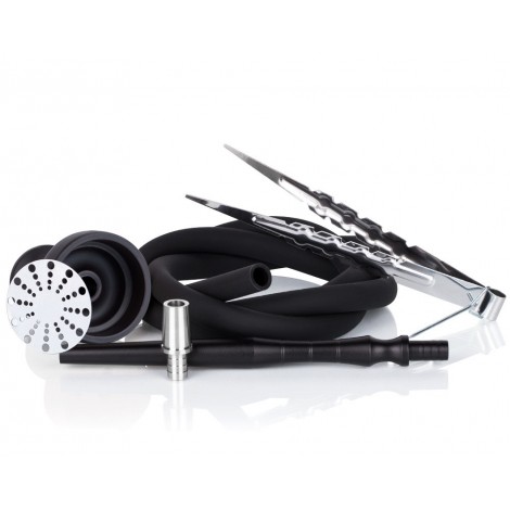 Shisha Aladin ALUX - Captain Shiny Black 55cm