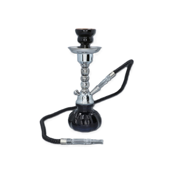 Shisha Pączek Lacy 1 wąż - Czarna 30cm