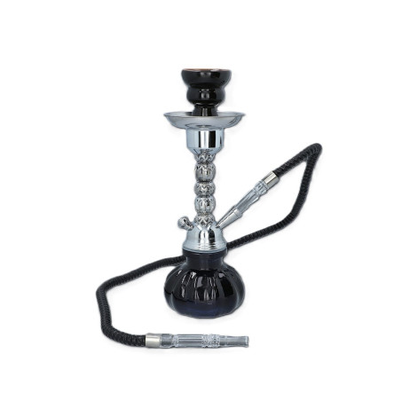 Shisha Pączek Lacy 1 wąż - Czarna 30cm