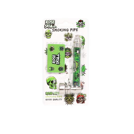 Lufka Metalowa z Sitkami Rose Skull - 8,5cm