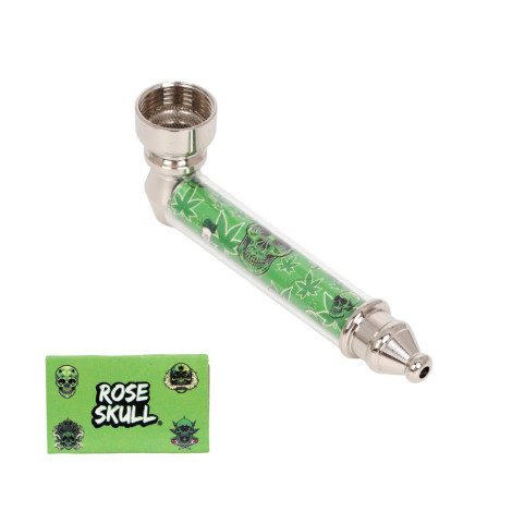 Lufka Metalowa z Sitkami Rose Skull - 8,5cm