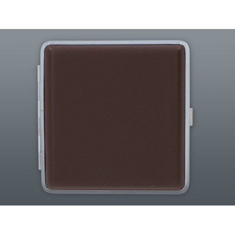 Papierośnica Skórzana Brązowa - Etui na Papierosy