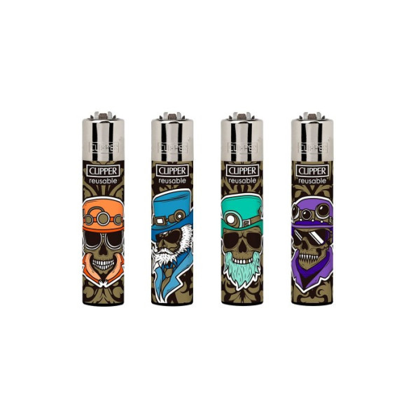 Zapalniczka Clipper - Marked Skulls 3