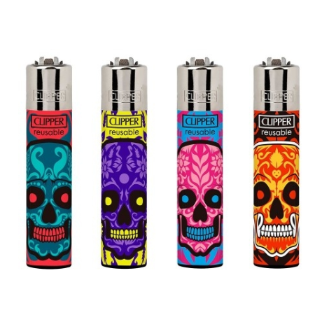 Zapalniczka Clipper - Marked Skulls 1