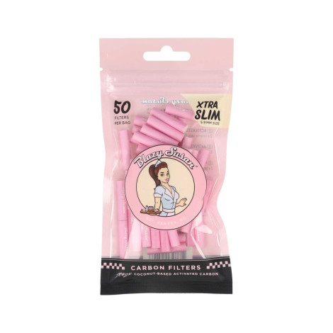 Filtry Węglowe PURIZE XTRA SLIM - Blazy Suzan (Pink) 50szt