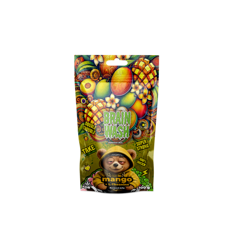 Żelki konopne BRAIN WASH - CBD + mango + L-Teanina
