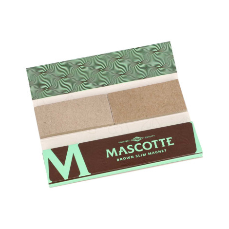 Bibułki Mascotte + Filtry BROWN Slim Combi - Magnetic