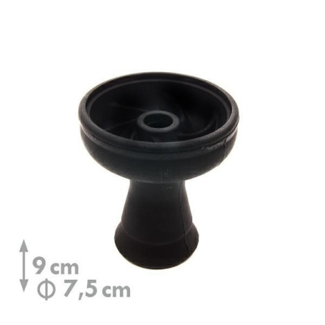 Silikonowy Cybuch do Shishy Funnel  - Czarny