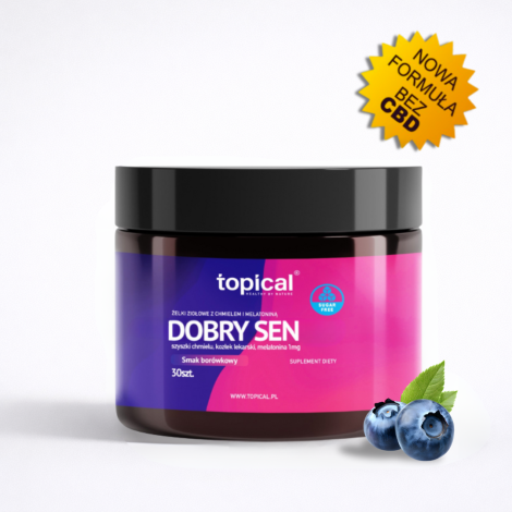 Żelki Topical - Na Dobry Sen - Bez Cukru - BEZ CBD