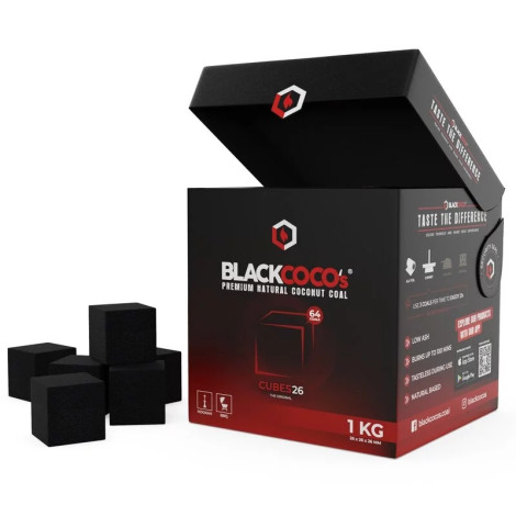 Węgiel Kokosowy do Shishy BLACKCOCO's - 1kg (26mm)