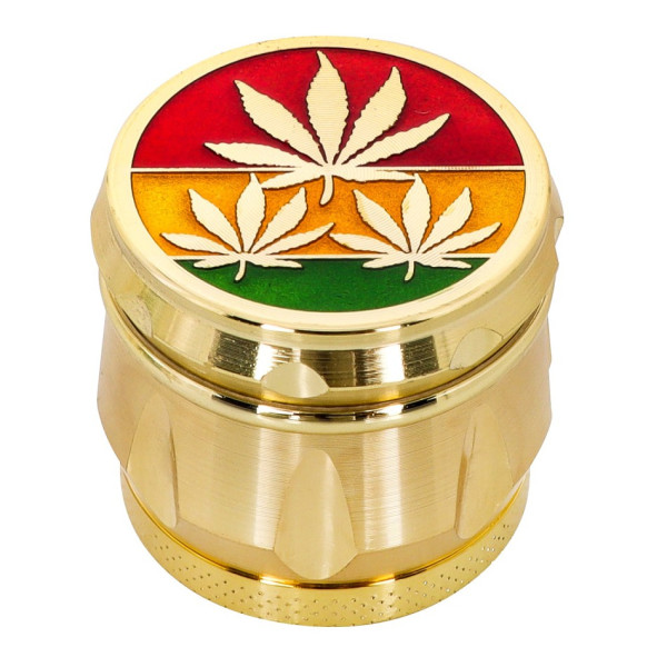 Młynek do Tytoniu - Rasta Leaf Średni (16061)
