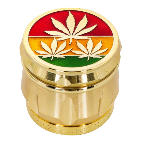 Młynek do Tytoniu - Rasta Leaf Średni (16061)