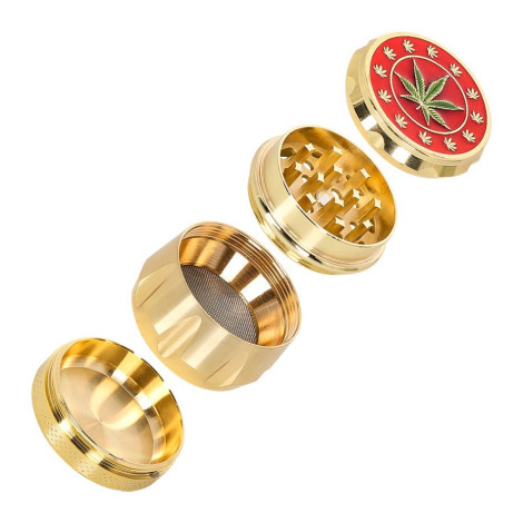 Młynek do Tytoniu - Rasta Leaf Średni (16061)