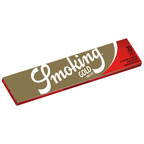 Bibułki Smoking Gold - King Size 33szt.