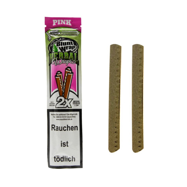 Blunt Wrap Herbal 2szt. - PINK (Guma Balonowa)
