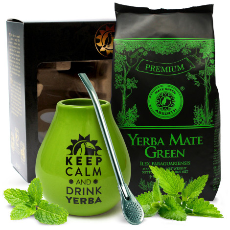 Zestaw do Yerba Mate - Mate Green Absinth + Matero + Bombilla