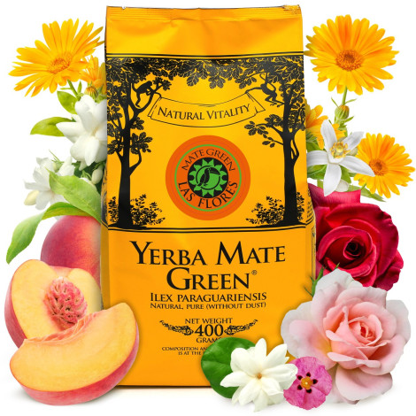 Yerba Mate Green LAS FLORES - 400 g.