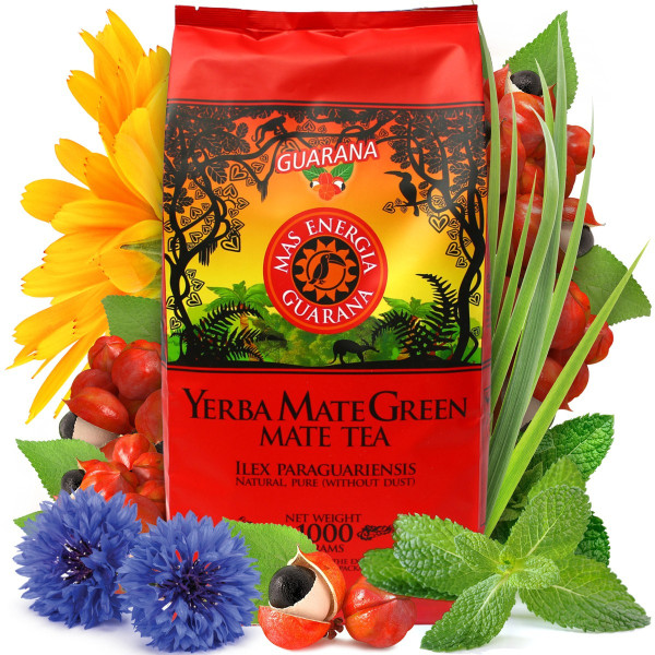 Yerba Mate Green MAS ENERGIA GUARANA - 1kg