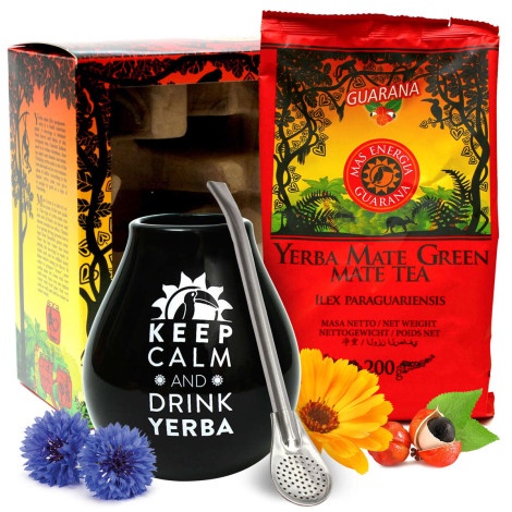 Zestaw do Yerba Mate Mas Energia Guarana + Matero + Bombilla
