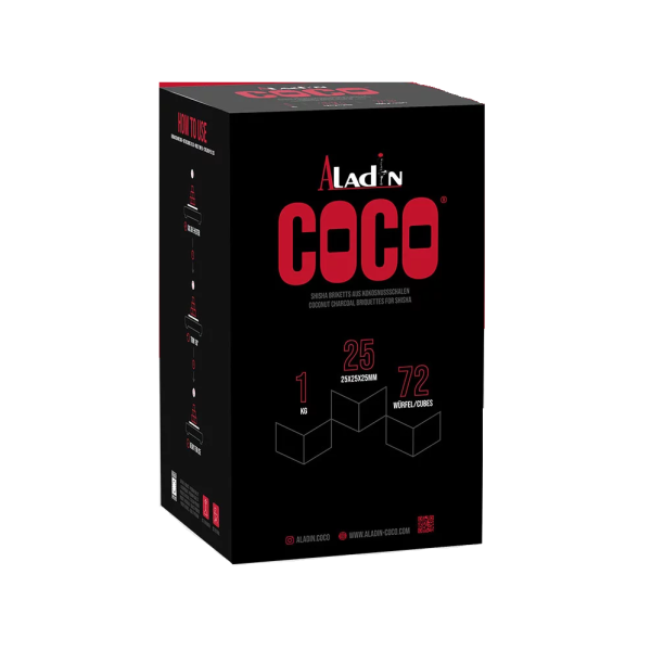 Węgiel Kokosowy do Shishy ALADIN COCO 25mm - 1kg