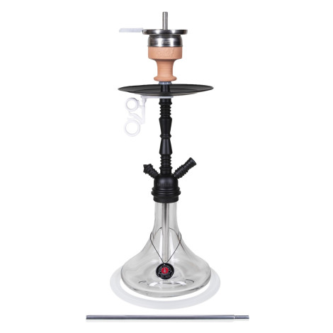AMY Shisha - Middle Zoom Black & Clear (058) 60cm