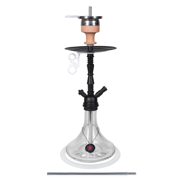 AMY Shisha - Middle Zoom Black & Clear (058) 60cm