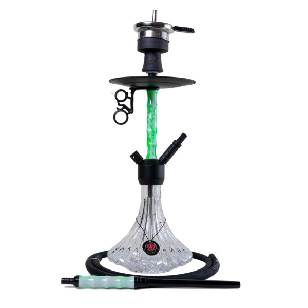 AMY Shisha 123.02 - Alu Dervish S Black & White 60cm