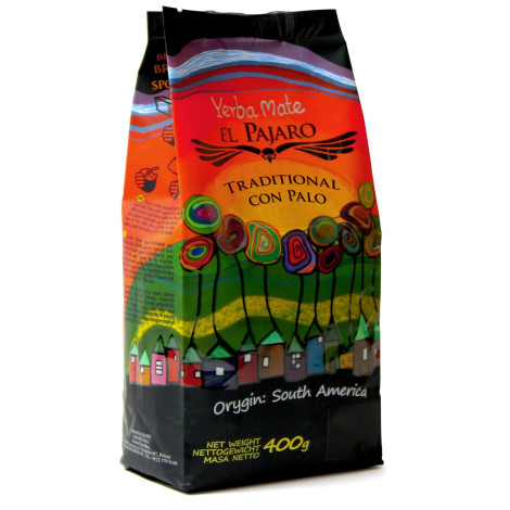 Yerba Mate El Pajaro Traditional Con Palo - 400g