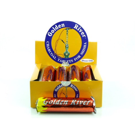 Węgielki do Shishy Samorozpalające Karton 10 Rolek 40mm