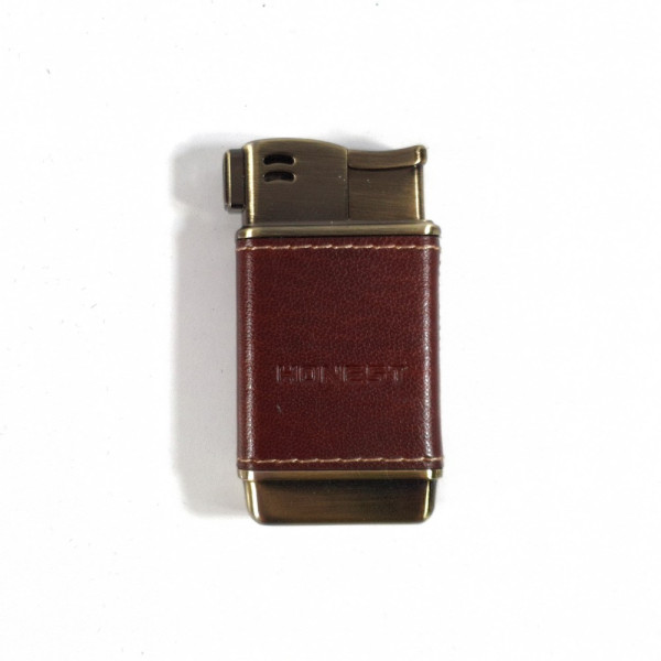 Zapalniczka Honest Płomieniowa - Fajkowa - Bordo Skóra