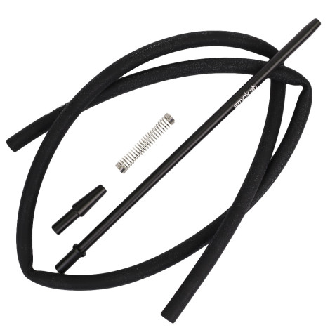 Wąż do Shishy Silikonowy + Ustnik Smokah - Black