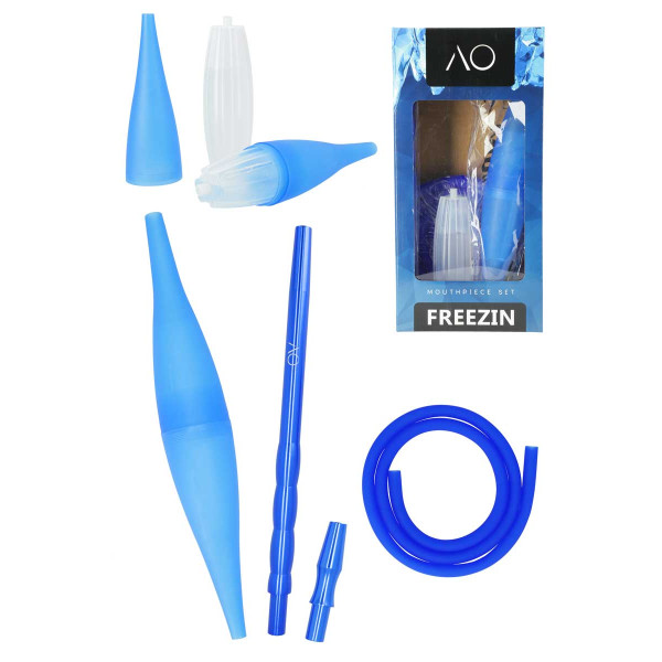 Zestaw do Shishy - Wąż do Shishy + Ustnik + Ice Bazooka - Freezin Blue