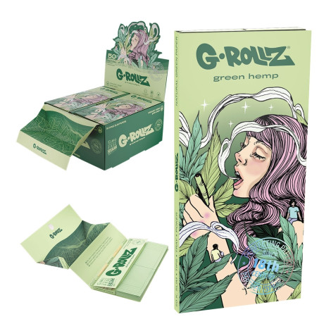 Bibułki G-ROLLZ + Filtry i Tacka - 'Colossal Dream' Organic Hemp KS