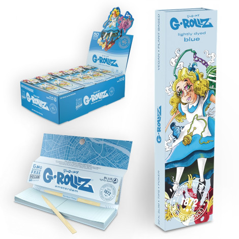 Bibułki G-ROLLZ + Filtry - Dunkees Blue 50szt.