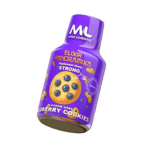 Shot Konopny Elixir Panoramixa -Strong- Blueberry Cookies