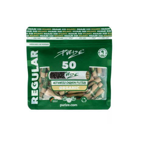 Filtry węglowe PURIZE REGULAR SIZE ORGANIC - 50szt
