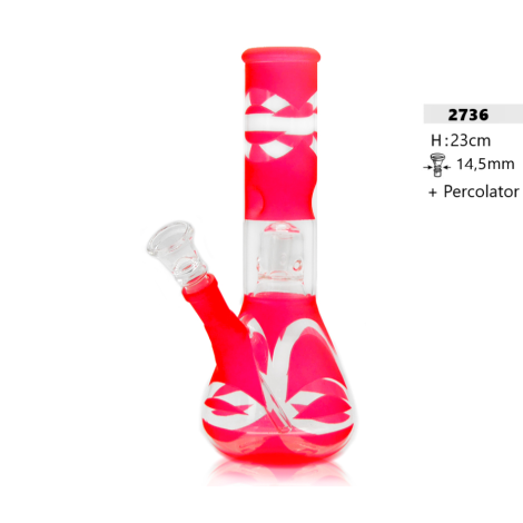 Bongo z Dyfuzorem Neon Pink 23cm (2736)