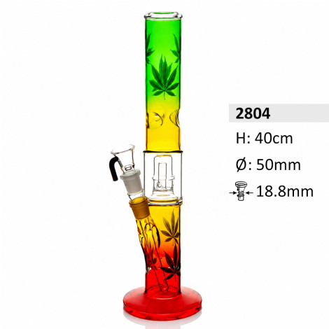 Bongo Lodowe z Dyfuzorem -  Rasta Ganja - 40cm (2804)