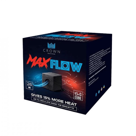 Węgiel Kokosowy do Shishy CROWN MAX FLOW- 1kg (26mm)