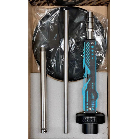 Shisha Y.K.A.P - Neo Mod Blue - VG Drop Wave Grey Smoke 62cm