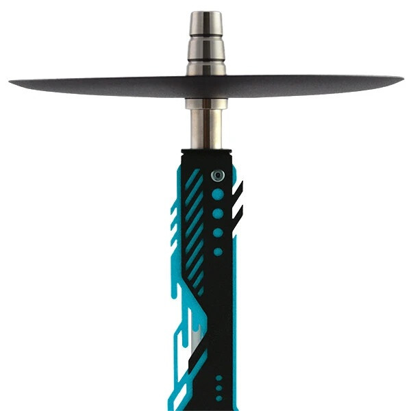 Shisha Y.K.A.P - Neo Mod Blue - VG Drop Wave Grey Smoke 62cm
