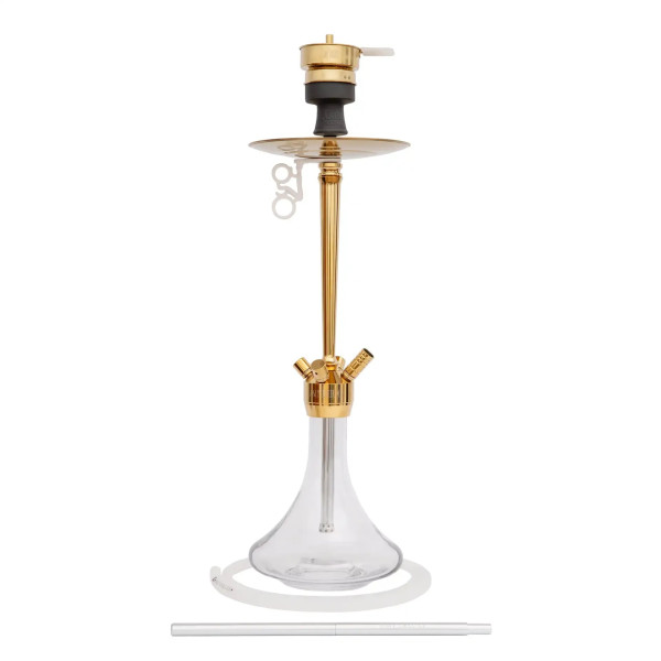AMY Shisha - Alu Deluxe Gold Clear (066.01) 70cm