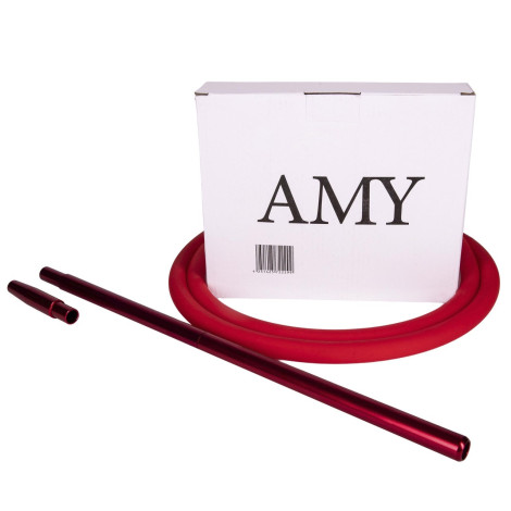 Wąż do Shishy AMY + Ustnik Czerwony