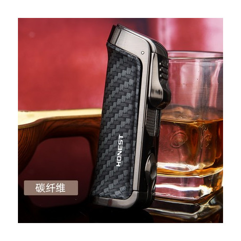 Zapalniczka Honest G4 - Cigar - Carbon Print - 3 Palniki