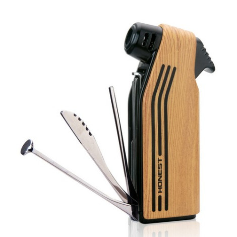 Zapalniczka Honest Płomieniowa - Fajkowa - Fornir Wood
