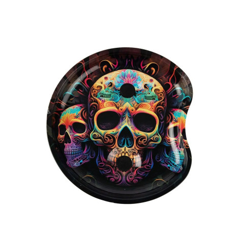 Tacka Okrągła do Skręcania na Rozkładanych Nóżkach - Skulls
