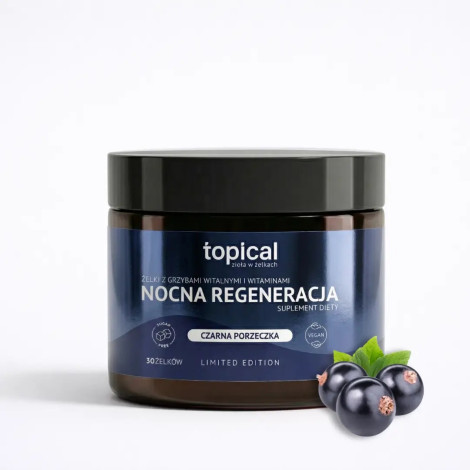 Żelki Topical - NOCNA REGENERACJA - Czarna Porzeczka