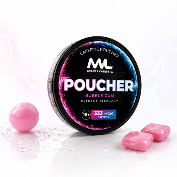 Woreczki Kofeinowe - POUCHER 333 mg - Snuss Guma Balonowa