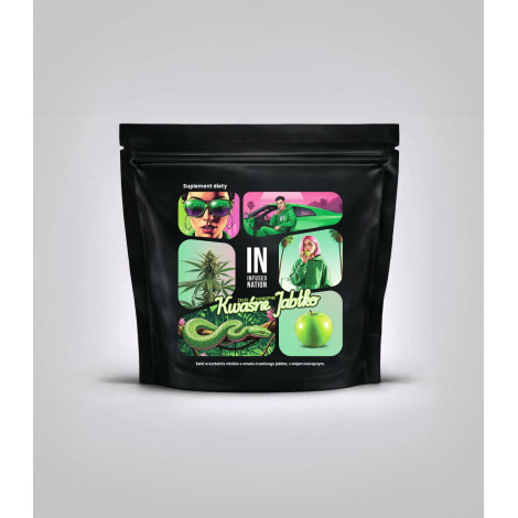 Żelki Konopne INFUSED NATION - Kwaśne Jabłko 140g