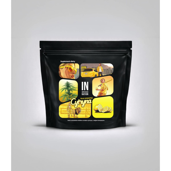 Żelki Konopne INFUSED NATION - Cytryna 140g